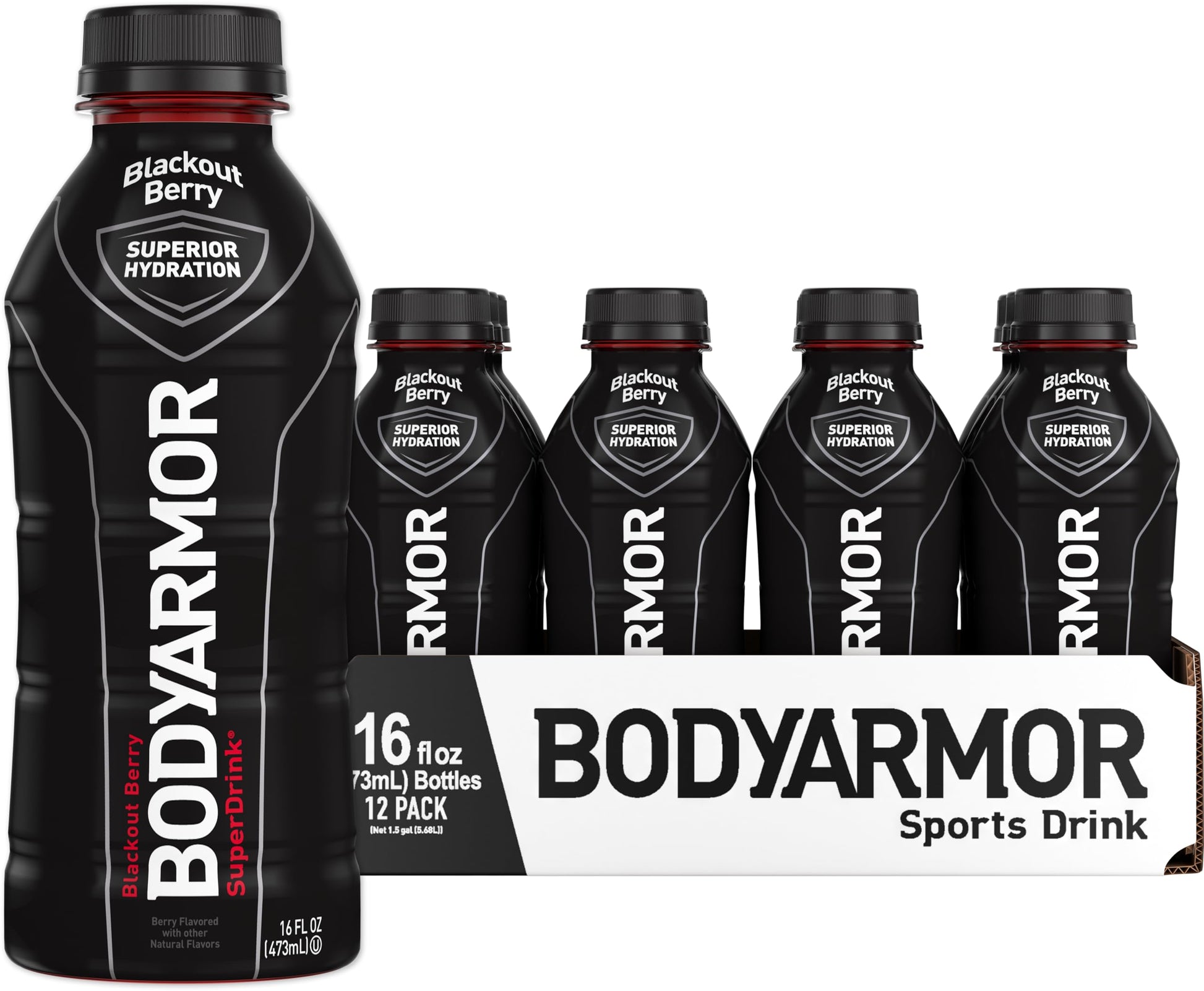 BODYARMOR Sports Drink Sports Beverage, Blackout Berry, Coconut Water Hydration, Natural Flavors With Vitamins, PotassiumPacked