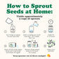 Food to Live Organic Salad Mix of Sprouting Seeds, 8 Ounces - Non-GMO Broccoli, Radish, Clover, Alfalfa. Rich Germination Rate,