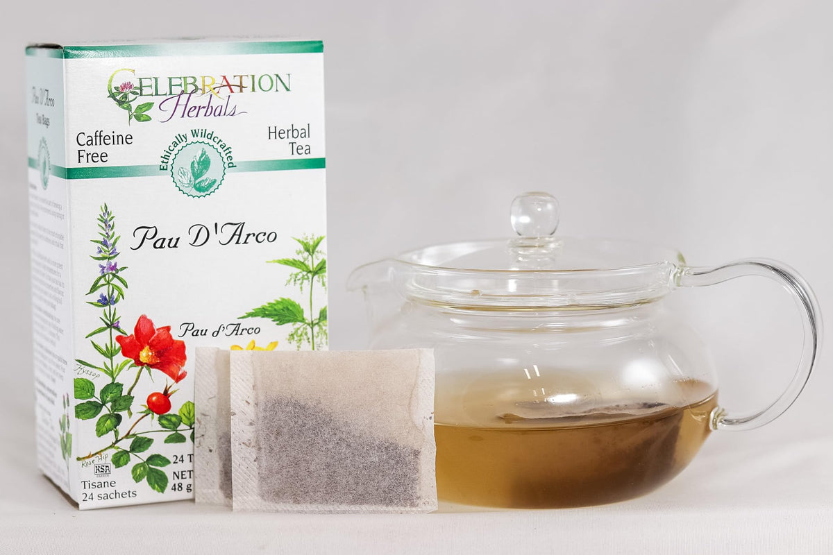 Celebration Herbals Pau DArco Tea Bags - 24 Count - Pack of 1 - Herbal Tea