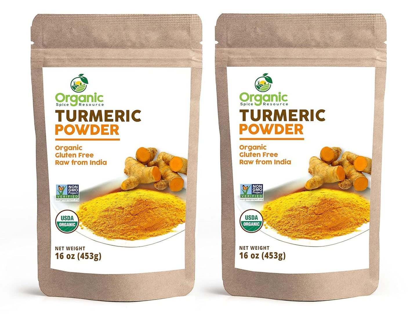 Organic Turmeric Powder W/Curcumin | 32 Ounce (Pack Of 2) | Usda Organics And Non-Gmo | 100% Raw And Natural By Osr