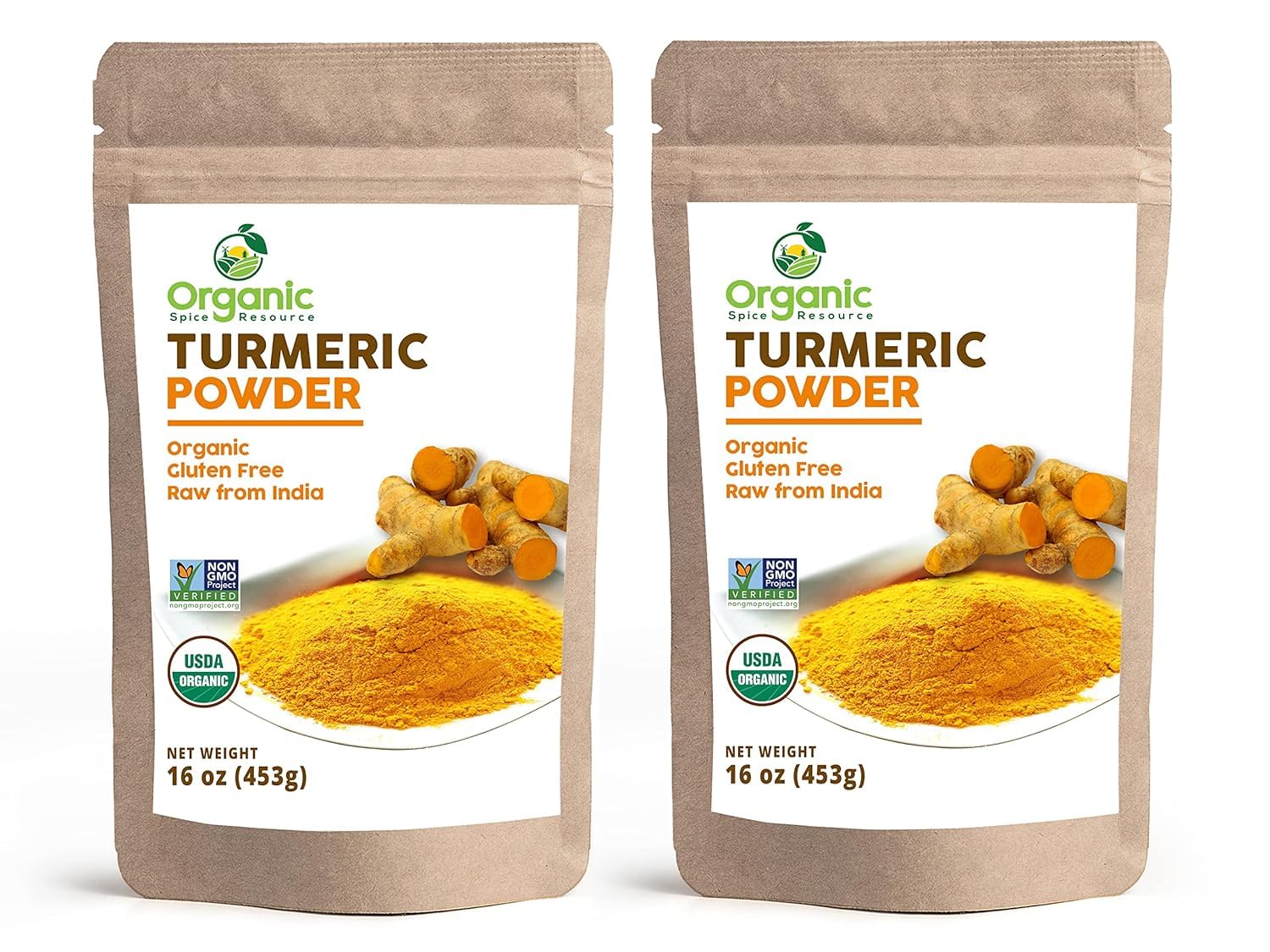 Organic Turmeric Powder W/Curcumin | 32 Ounce (Pack Of 2) | Usda Organics And Non-Gmo | 100% Raw And Natural By Osr
