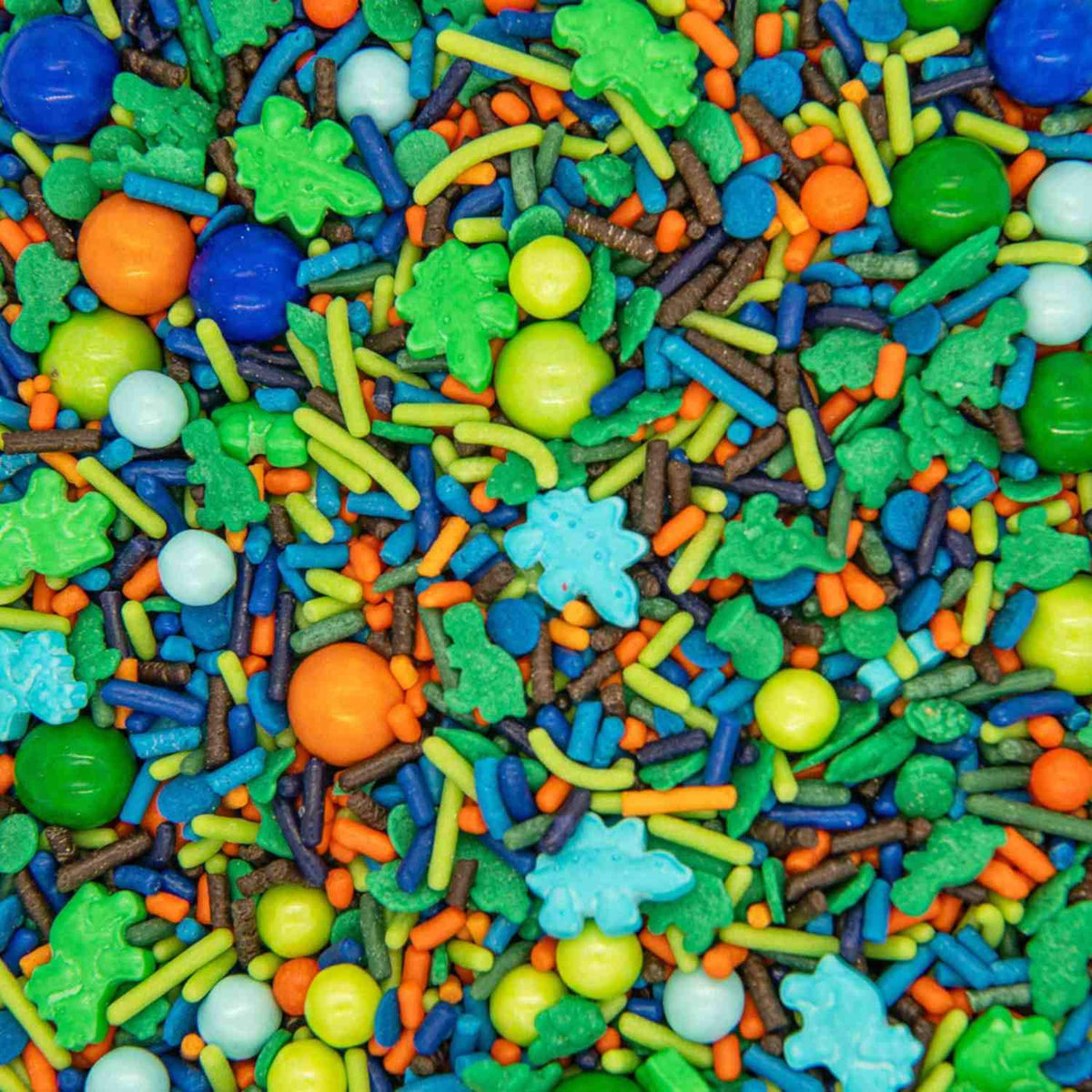 Sweets & Treats Boutique Dinosaur Sprinkles - Edible Cake Toppings, 4oz, Dino Stomp Color Mix