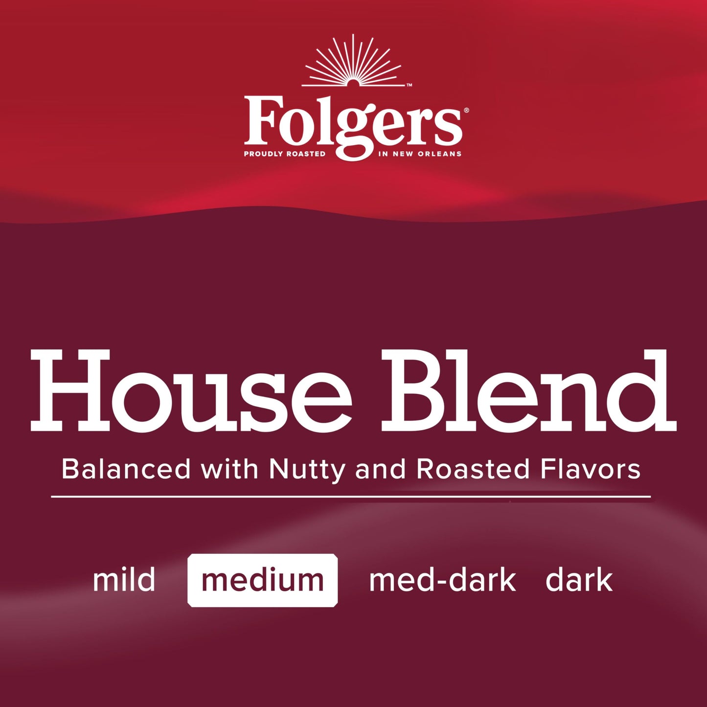 Folgers Coffeehouse Blend Ground Coffee, Medium Dark Roast Coffee, 25.9 Ounce Canister