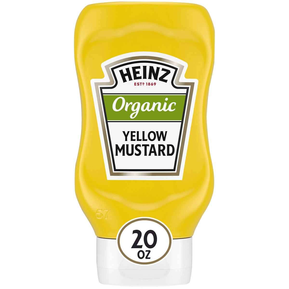 Heinz Organic Yellow Mustard (20 oz Bottles, Pack of 6)