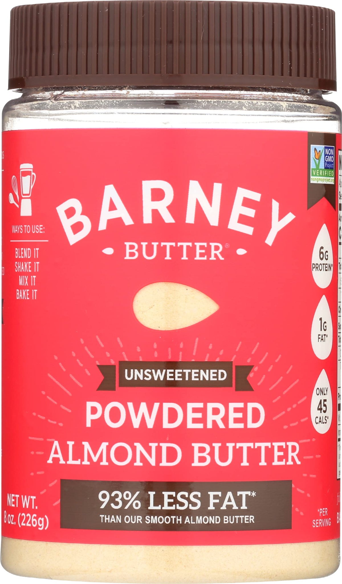 Barney Butter Powdered Almond Butter, Unsweetened, 8 oz