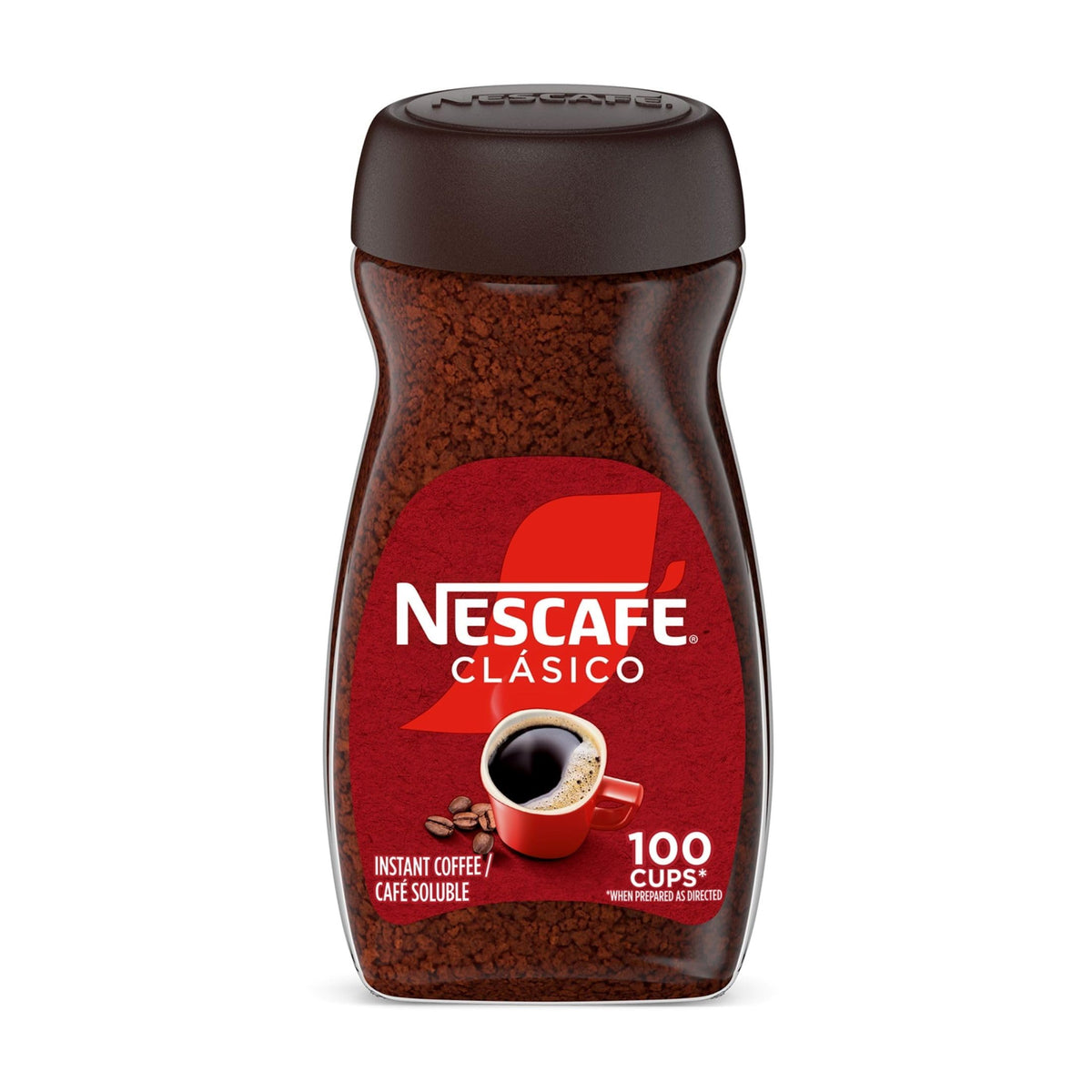 NESCAF   CL  SICO Instant Coffee, Dark Roast Coffee, 1 Jar (7 Oz)