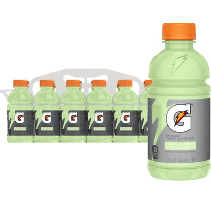 Gatorade Thrist Quencher, Lime Cucumber, 12 Fl Oz (Pack of 12)