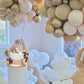 3D Bear Cake Toppers White Bear Cake Decorations For Boy Girl Baby Shower Birthday Party Supplies