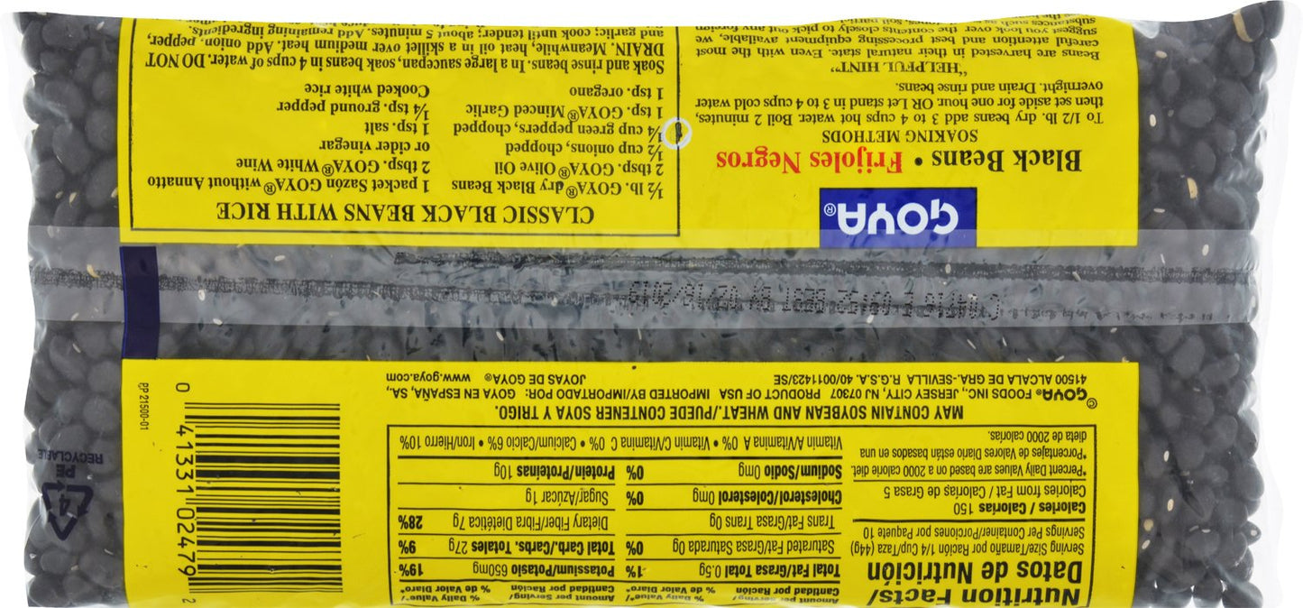 Goya Dried Black Beans, 16 Oz