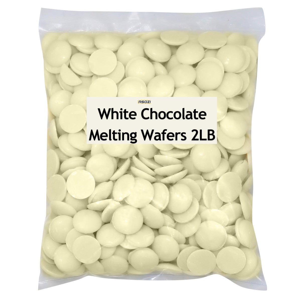 White Chocolate Coating Melting Wafers 2LB- Creamy and Sweet Taste, Perfect for Molding, Dipping, Desserts, and Candy 32oz (Whit