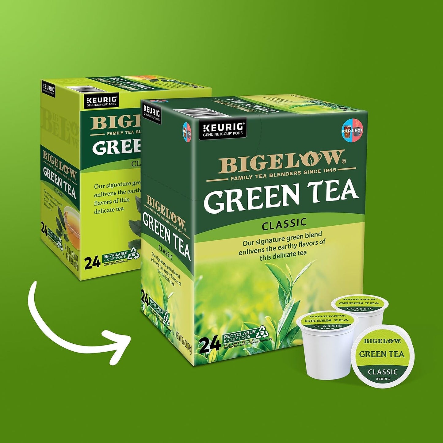 Bigelow Green Tea Kcups 96Ct