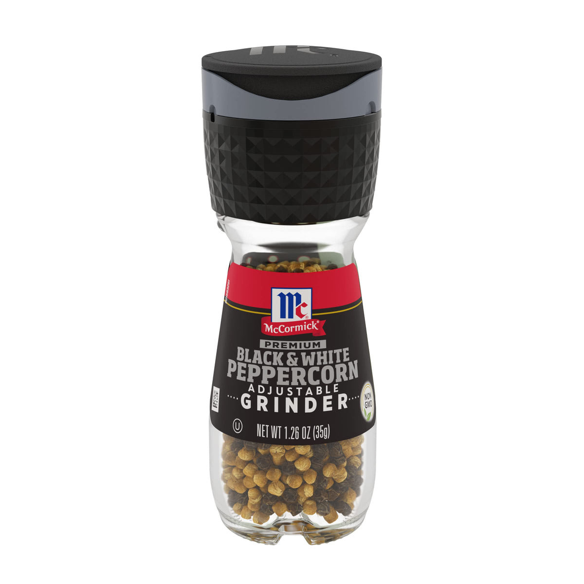 McCormick Premium Black & White Peppercorn Grinder, 1.26 oz (Pack of 6)