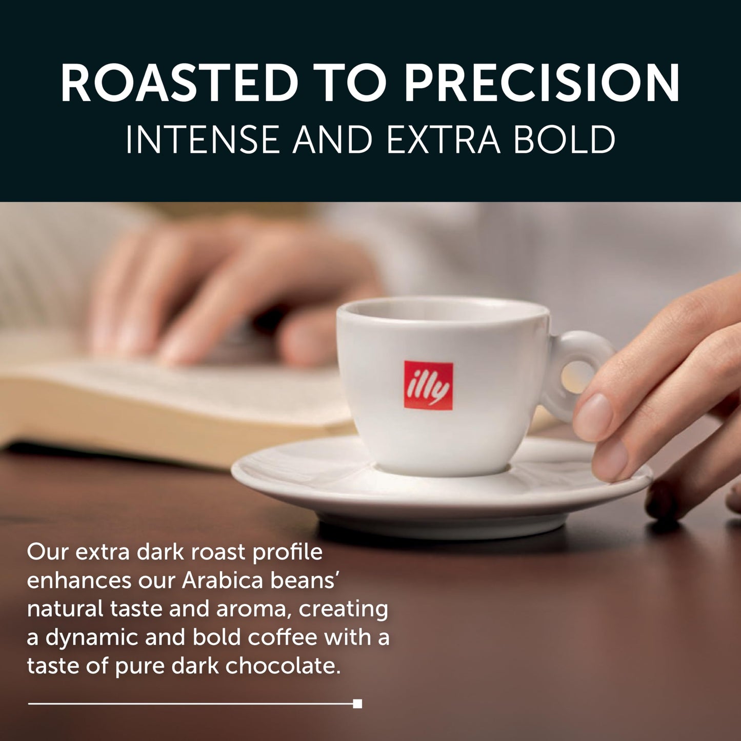 Illy Aluminum Espresso compact pieces for Nespresso - Forte Extra Bold Roast - Rich Flavor - 10 Count (Pack of 5)