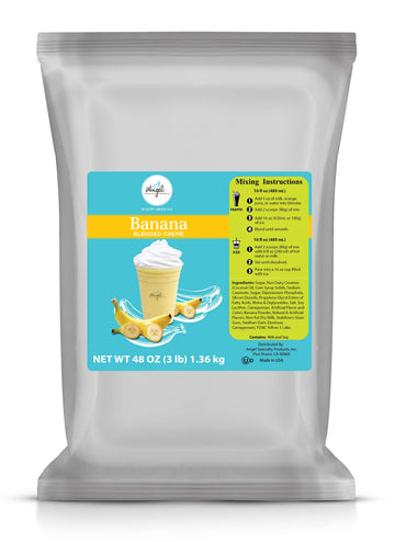 Angel Specialty Products, Blended Smoothie, Frappe Powder Mix, Banana [3 Lb] [34 Servings]