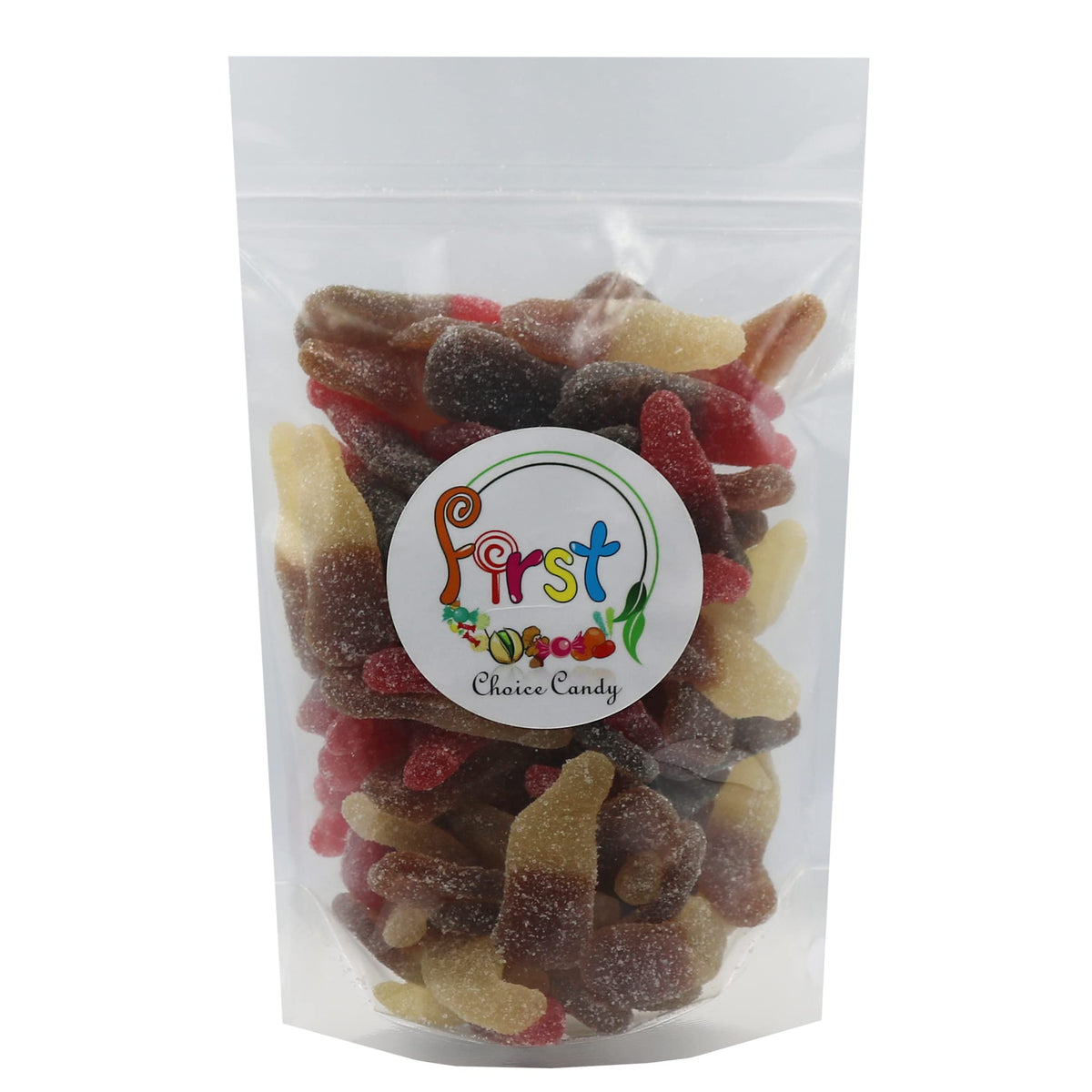 Firstchoicecandy Gummy Cola Bottles (Sour Mix, 2 Pound (Pack Of 1))