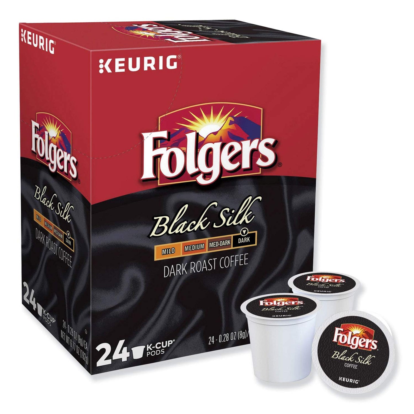 Folgers Black Silk K-Cup for Keurig malt-inspired  96 Count