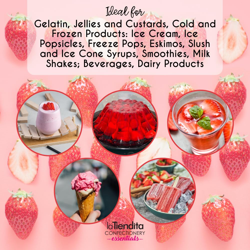Deiman Natura Artificial Food Flavoring Strawberry Essence (4 Fl Oz)