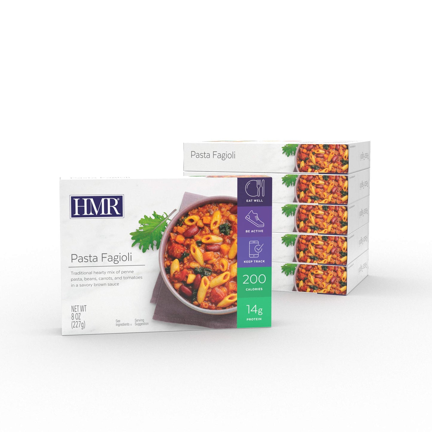 HMR Pasta Fagioli Entr  e | Pre-packaged Lunch or Dinner to Support Weight Loss | Ready to Eat | Vegetarian | 14g of Protein | L