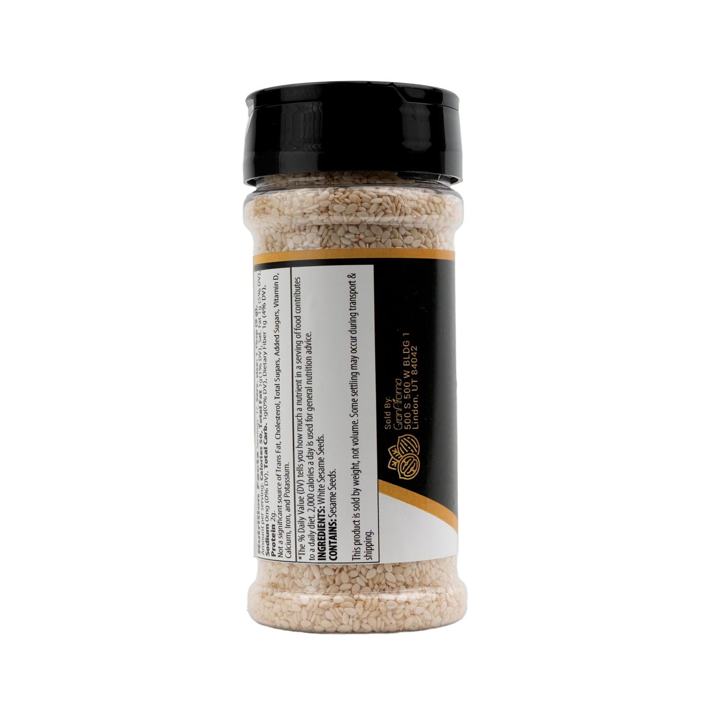 GranAroma White Sesame Seeds, Add Texture & Flavor to Any Recipe, Mix of Sesame Seeds, Garlic, Onion & Salt (5.6 Ounce)