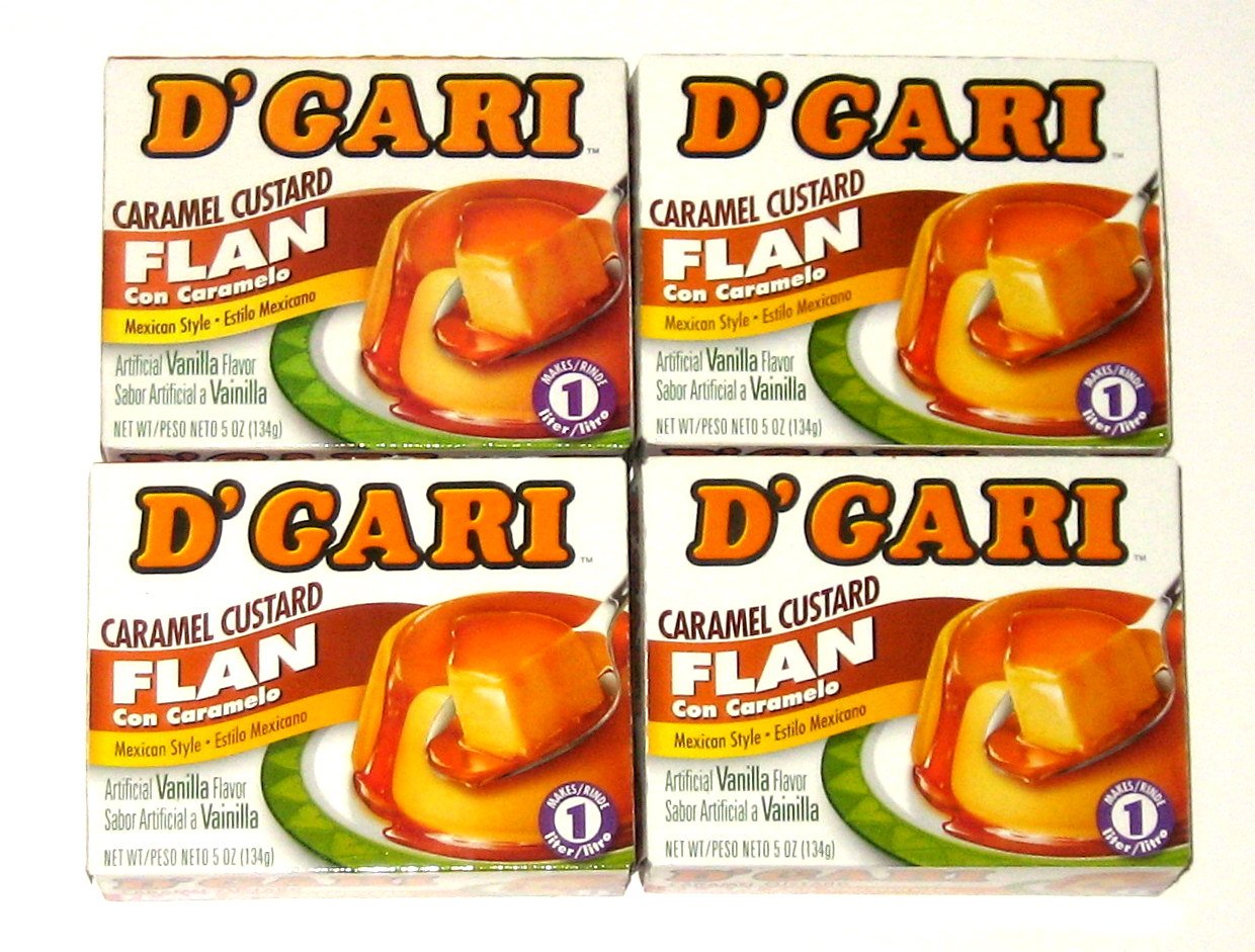 DGARI Carmel Custard Flan Mexican Style - 5 Oz (4-Pack)