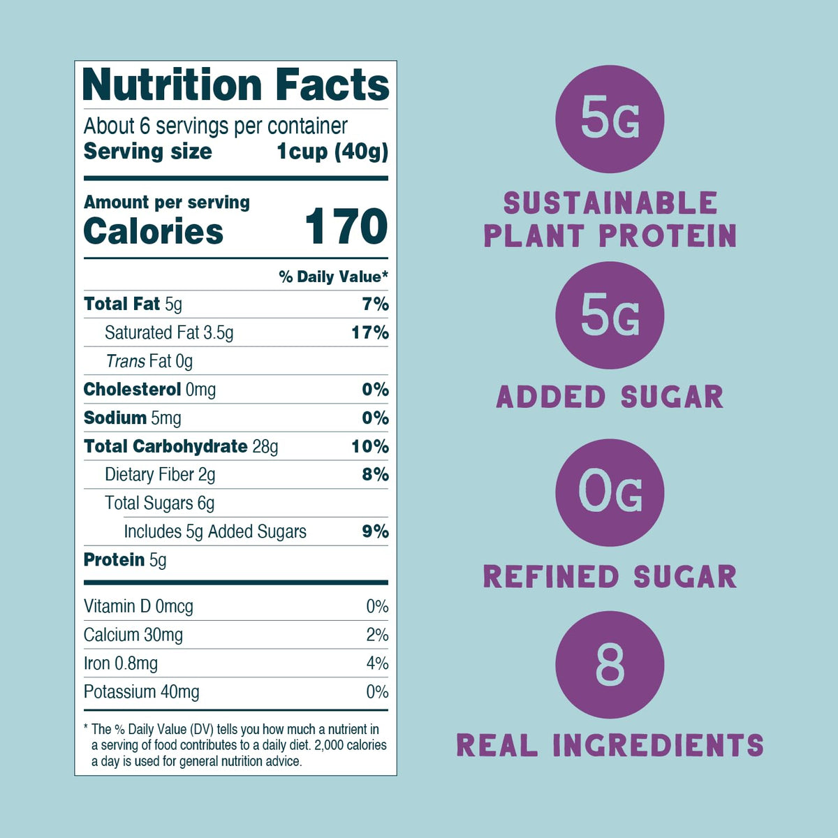 Seven Sundays Sunflower Cereal, Real Berry, 8 Oz Bag (Pack Of 3), Grain & Gluten Free, 5G Upcycled Protein, 0G Refined Sugar, Cr