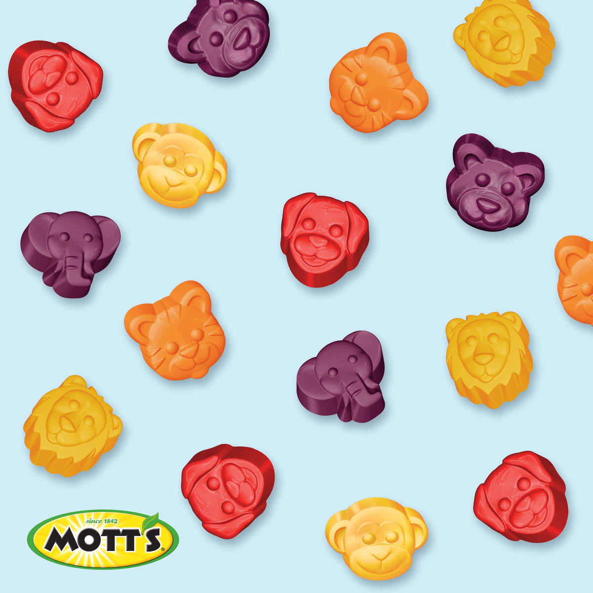Motts Fruit Flavored Snacks, Animals Assorted Fruit, Gluten Free Snack, 10 Ct, 8 oz