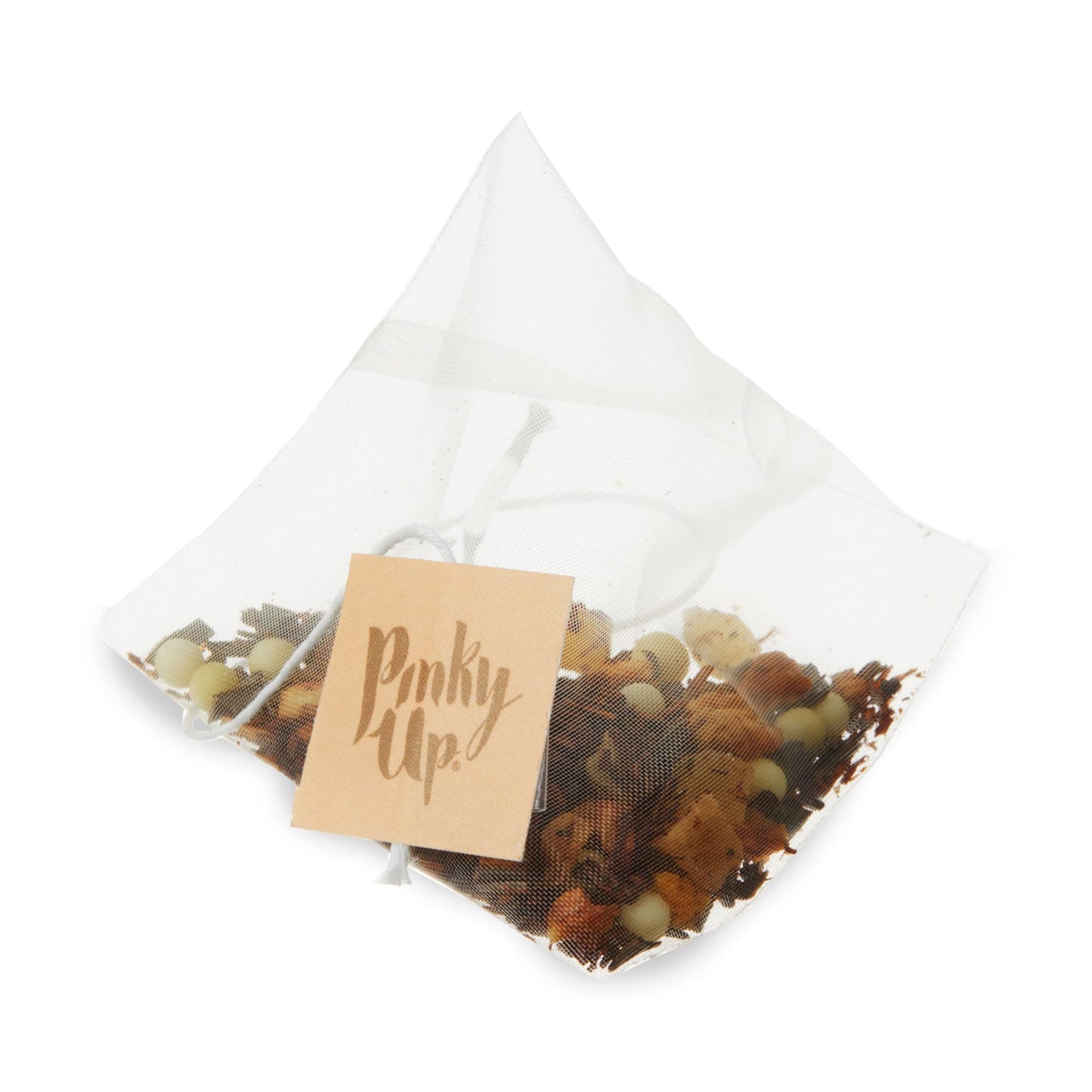 Pinky Up Mango Guava Boba Tea Sachets - Calorie Free Whole Leaf Rooibos Tea Bubble Tea - Boba Gift 12 Biodegradable Tea Bags