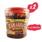 2 Pack BETAMEX Tamarrico Candy Tamarind Flavor Sticks 50 Pcs 1kg/2.2pounds - Mexican Candy - Chili and Tamarind - Spicy Flavor