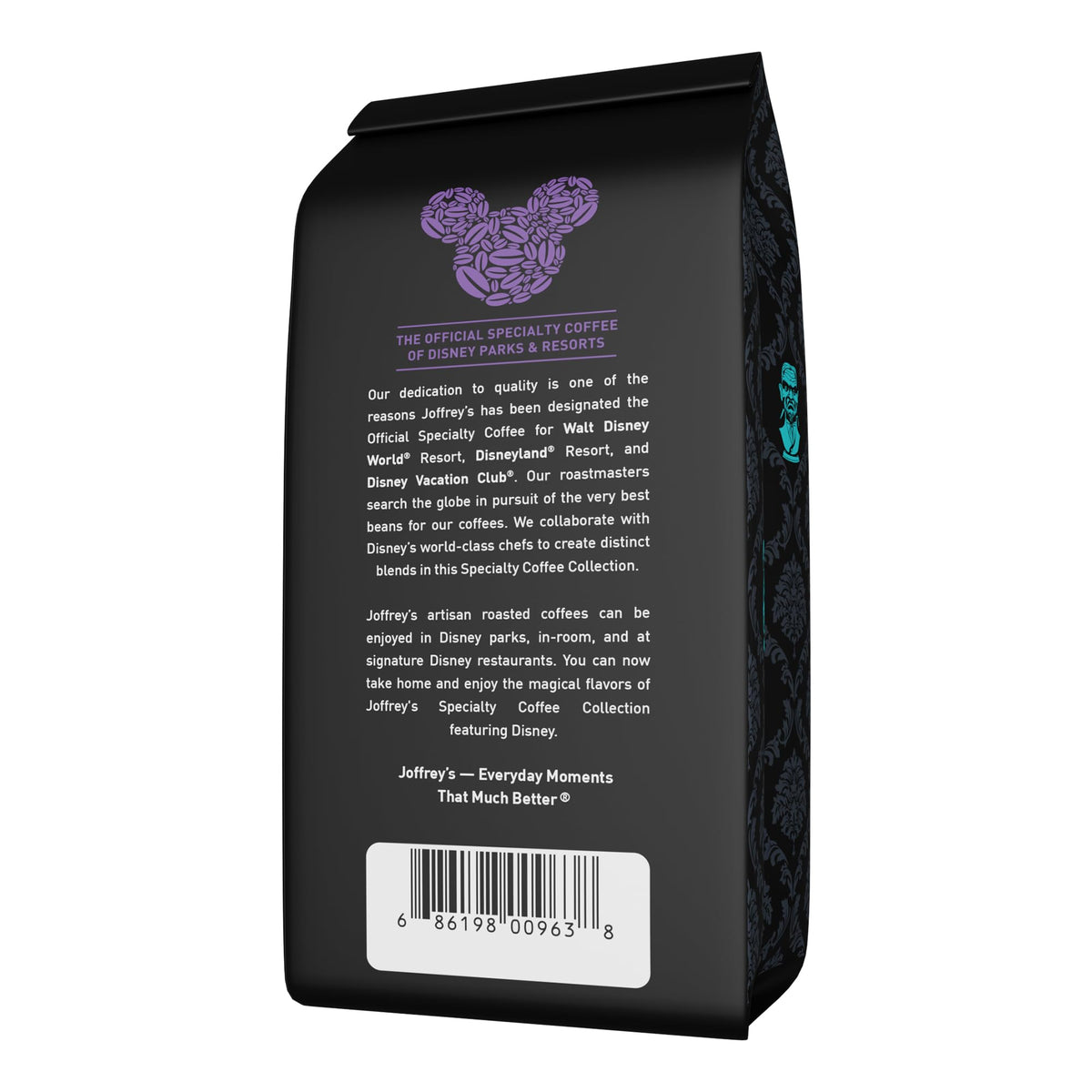 Joffreys Coffee - Disney Haunted Mansion Foolish Mocha Brew  Medium Roast Ground Coffee  Flavor Notes of Sweet Chocolate (Ground  11oz)