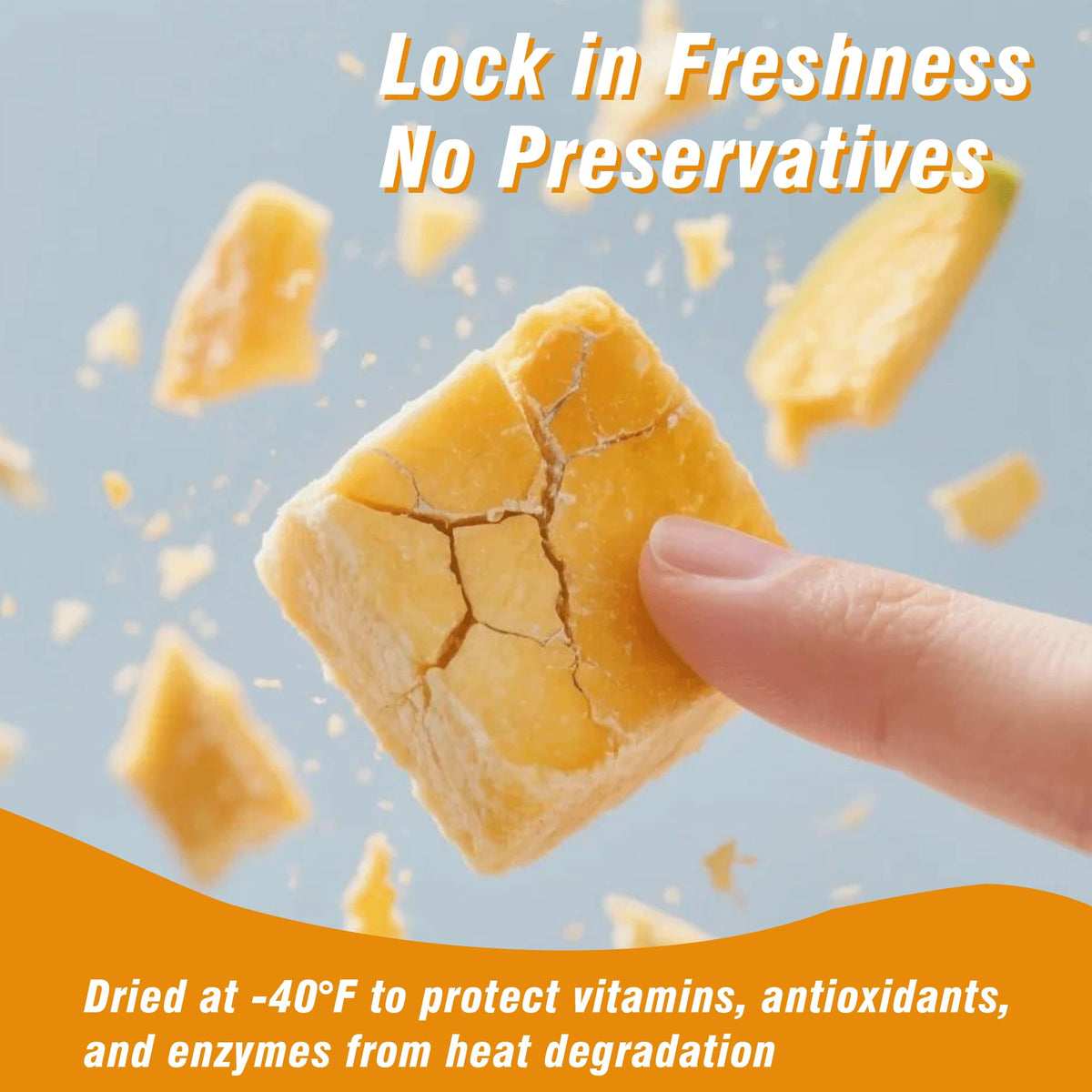MATINÉE Freeze Dried Mangoes, Dehydrated Fruit Snack, Vegan, Non-GMO, 1.2oz (Pack of 4)