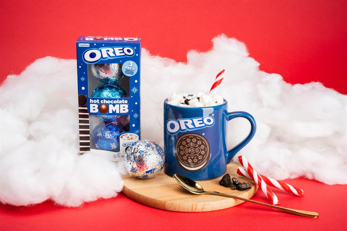 Oreo Hot Chocolate  , Holiday Gift Set, 3 Count Stocking Stuffer, 3.7 Oz