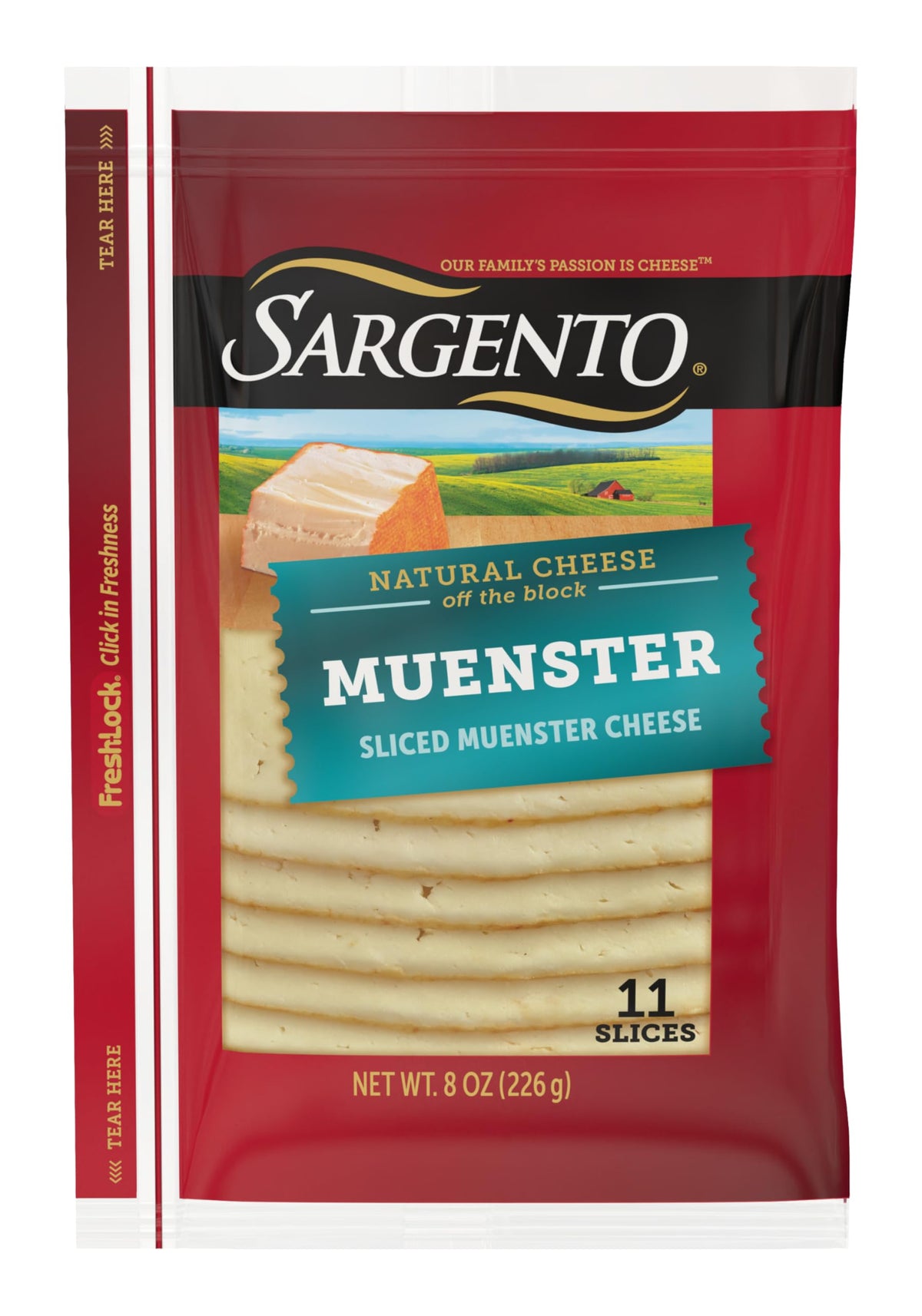 Sargento Natural Muenster Sliced Cheese, 11 Slices