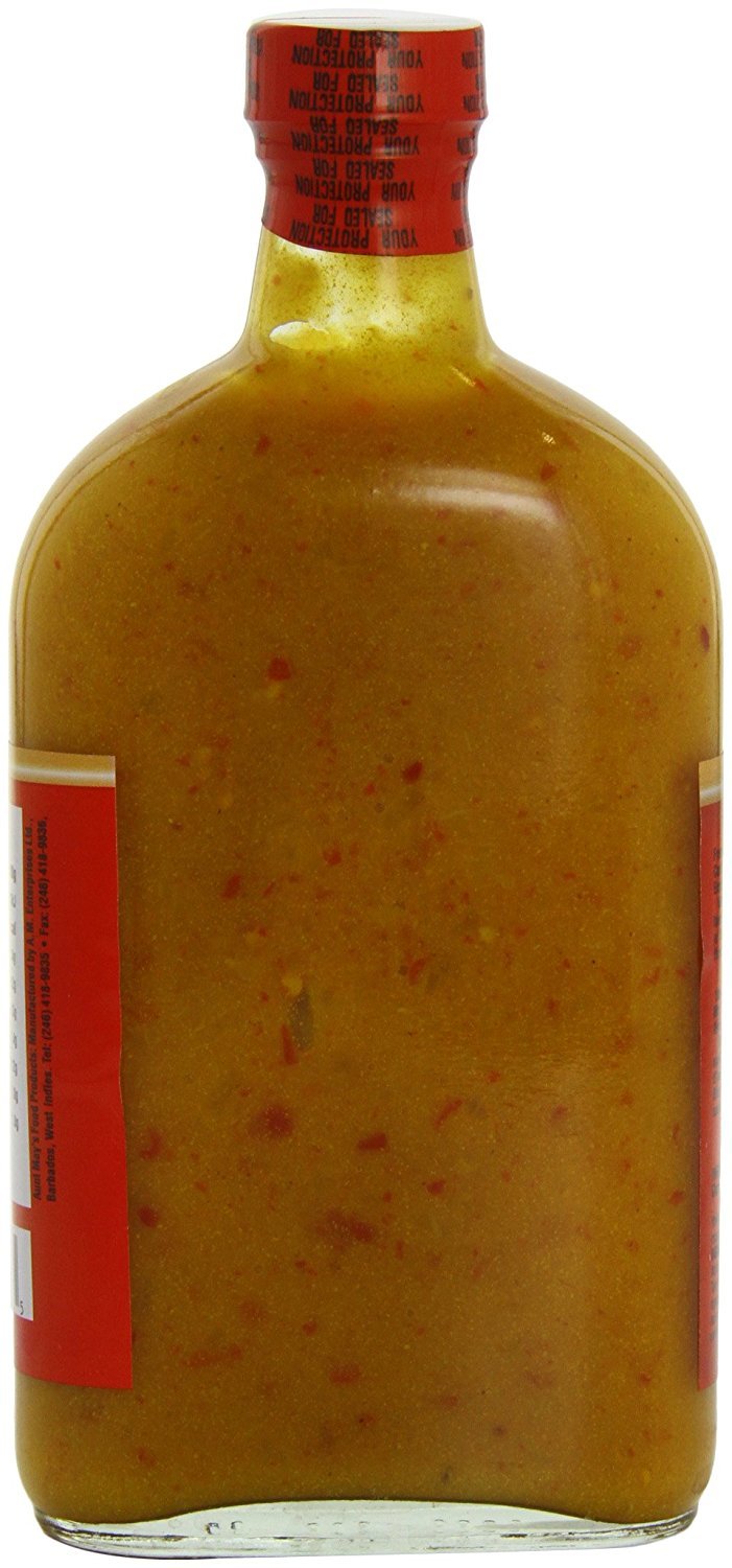 Aunt May'S Hot Bajan Pepper Sauce 12 Oz (Pack Of 3)