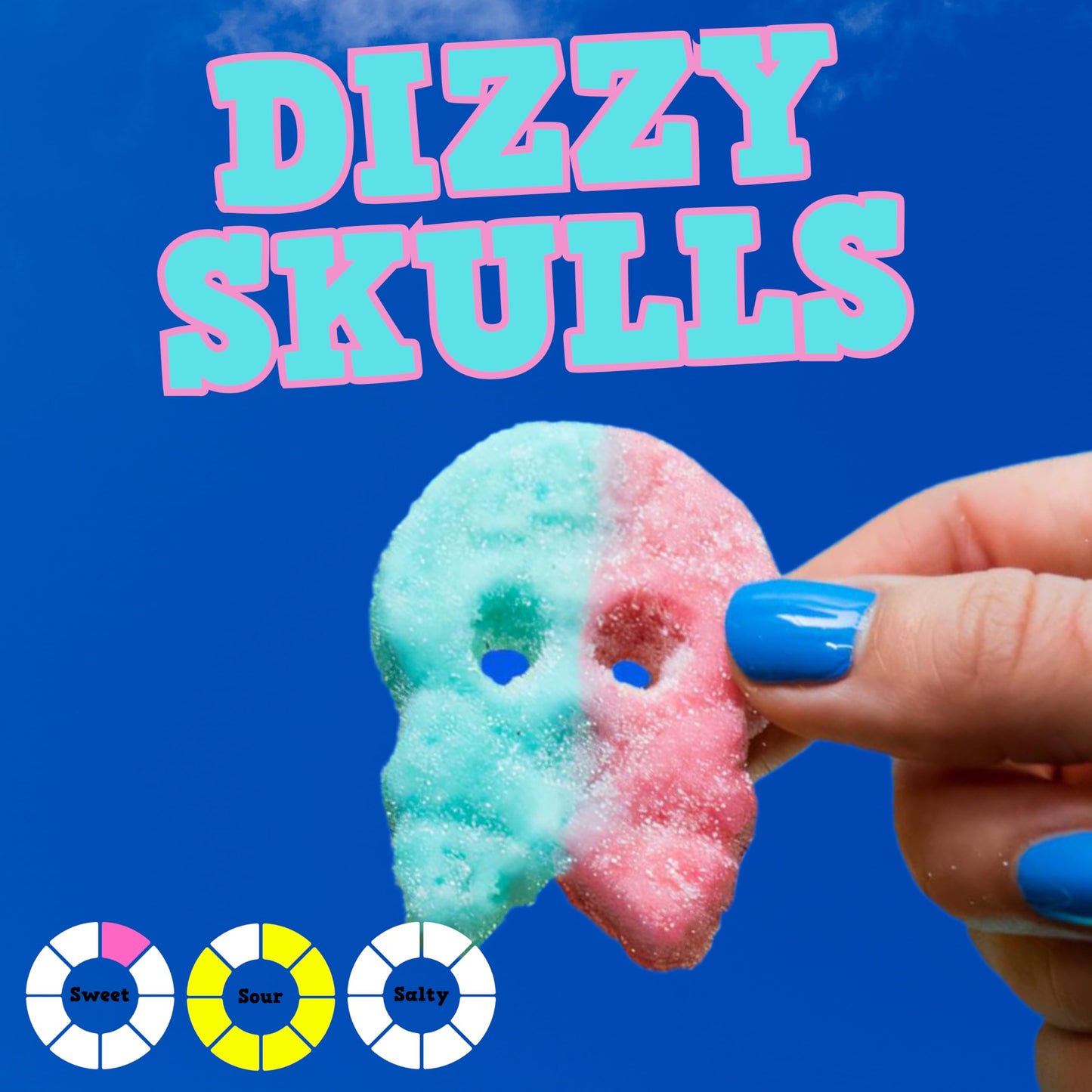Swedish Candy Bubs Mix - 1 Pound Bag With 6 Flavor Variety, Sweet & Sour Skulls, Ovals & Tutti Frutti Rombs