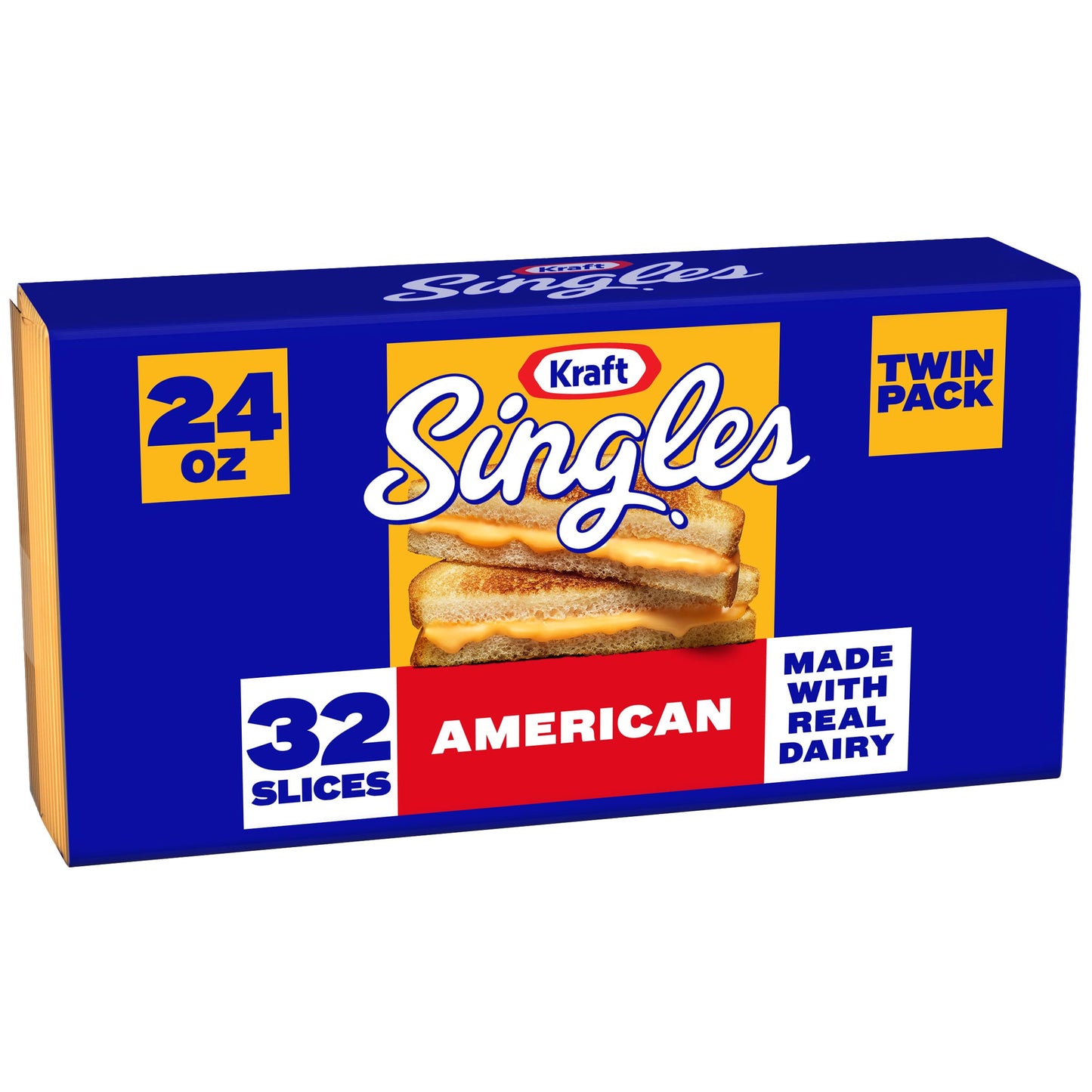 Kraft Singles American Slices Twin Pack, 32 ct Pack