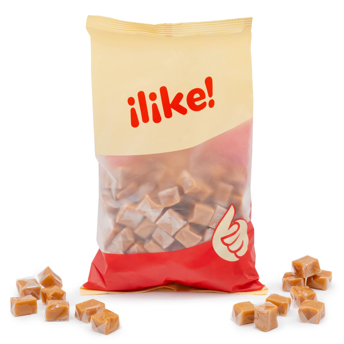 Caramel Cubes Candy | 2-Pound Pack | Vanilla Classic Chewy Squares | Individually Wrapped Caramel Candy Bulk for Sharing  Snacking  Gifting  and Baking