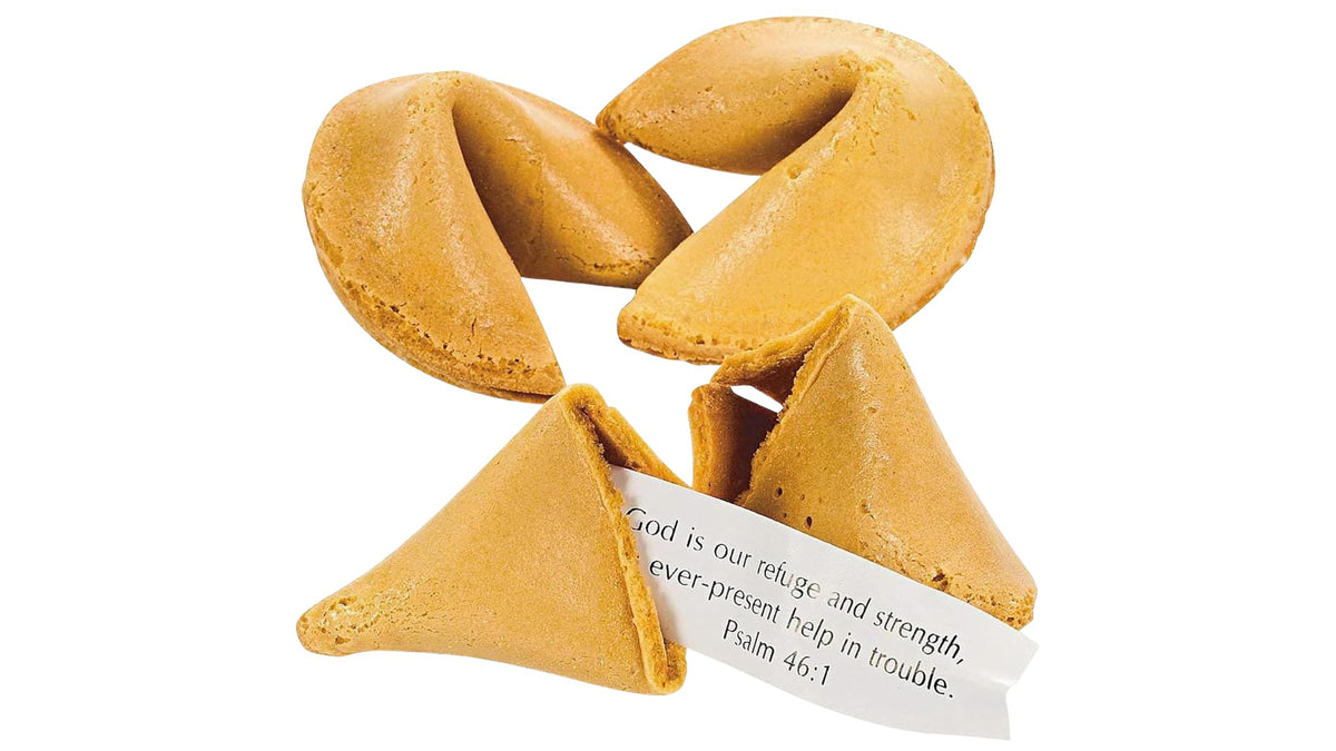 100 Bible Verse Fortune Cookies – Individually Wrapped Religious Candy With Scripture Messages – Kosher, Nut-Free Christian   For Easter, Vbs, Church, Christmas & Party Favors – Made In Usa