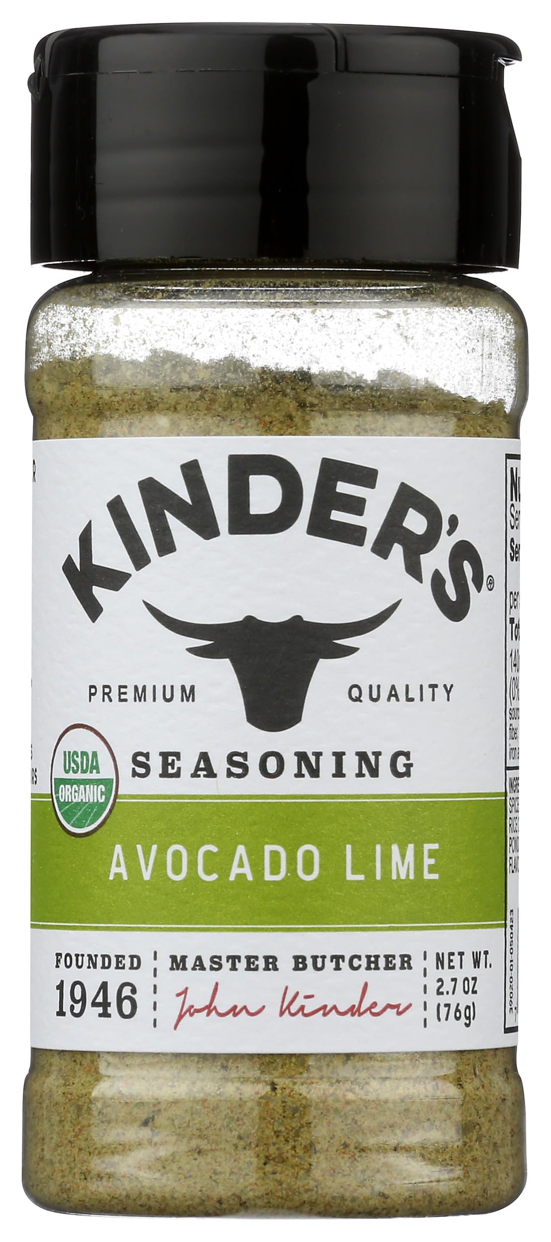 KINDERS Organic Avocado Lime Seasoning, 2.7 OZ