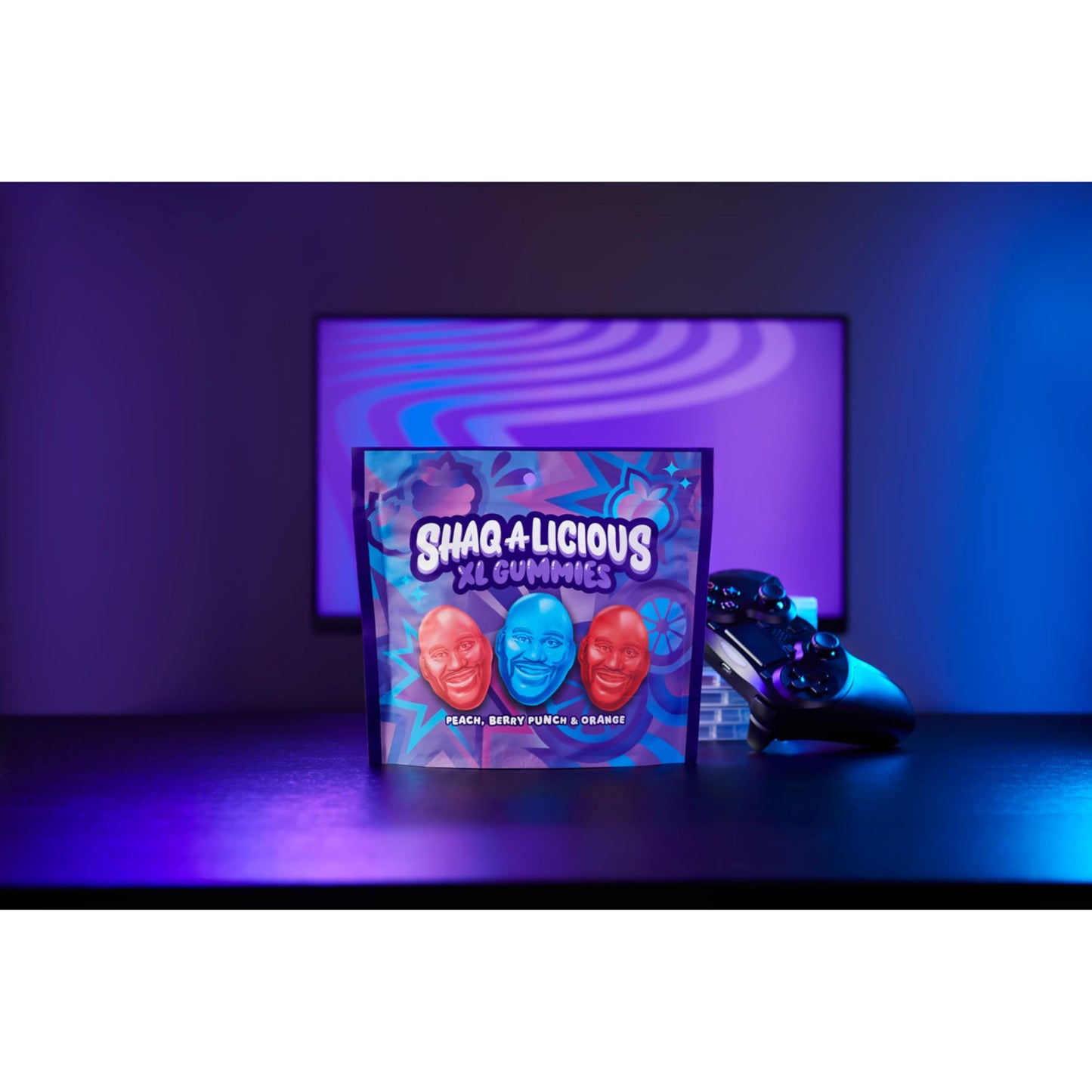 Shaq-A-Licious Xl Gummies Original Flavor Chewy, Candy Bag, 11.8 Oz