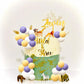 Ephlyn 30Pcs Ball Cake Topper Ball Cake Picks Colorful Pearl Ball Shaped Cupcake Insert Cake Topper For Bear Theme Birthday Part