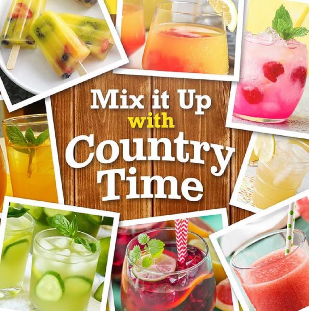 Countrys Time Powdered Lemonade Drink Mix 82.5 oz. Included 2 Clear Heavy-Weight Plastic Spoons 6.55