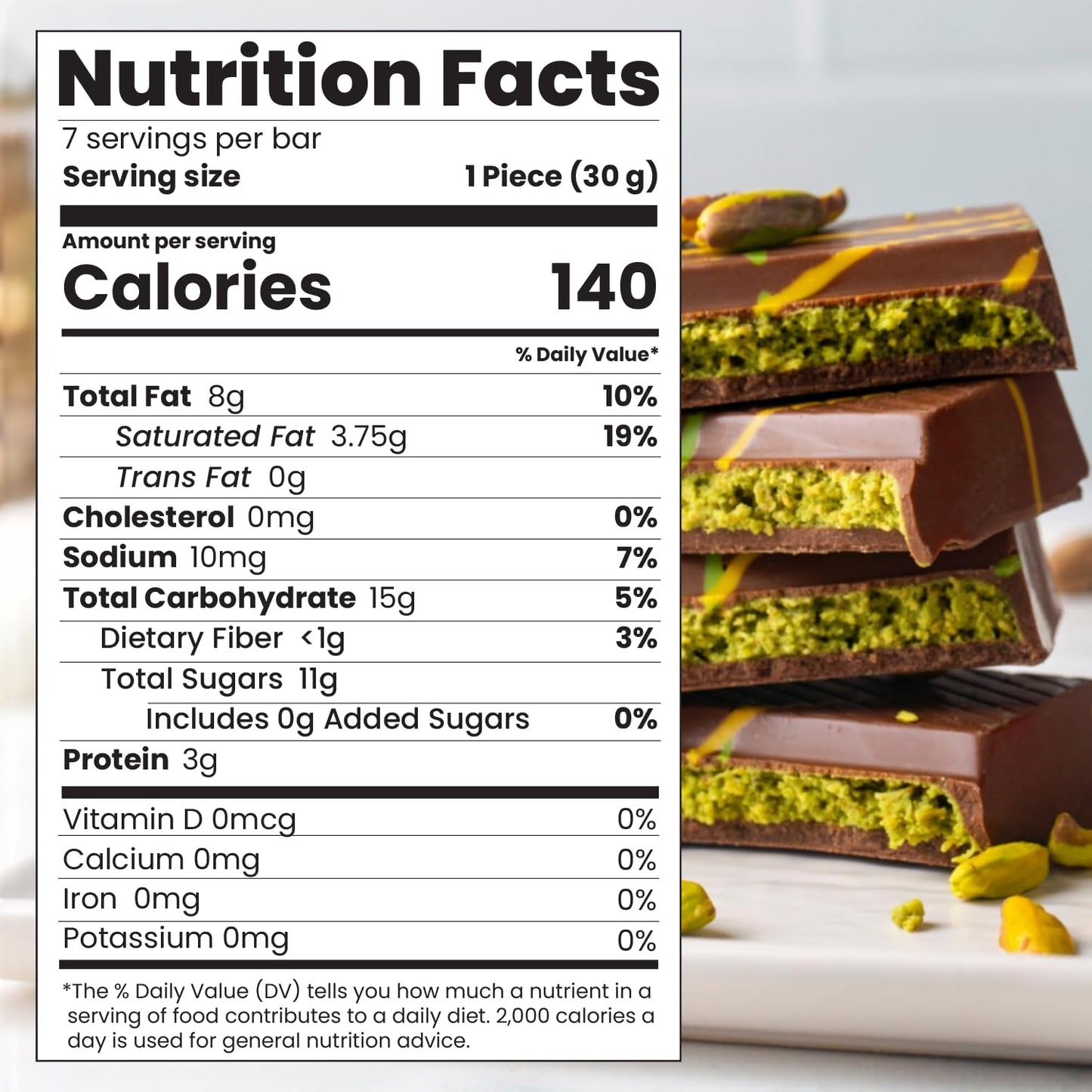 Authentic Mini Dubai-Style Chocolate Bar | 3.36 oz of elegant Middle Eastern Indulgence | enhanced Milk Chocolate  Golden Kadayif Crisps  Velvety Tahini & Hand-Harvested Pistachios - Imported from Turkey