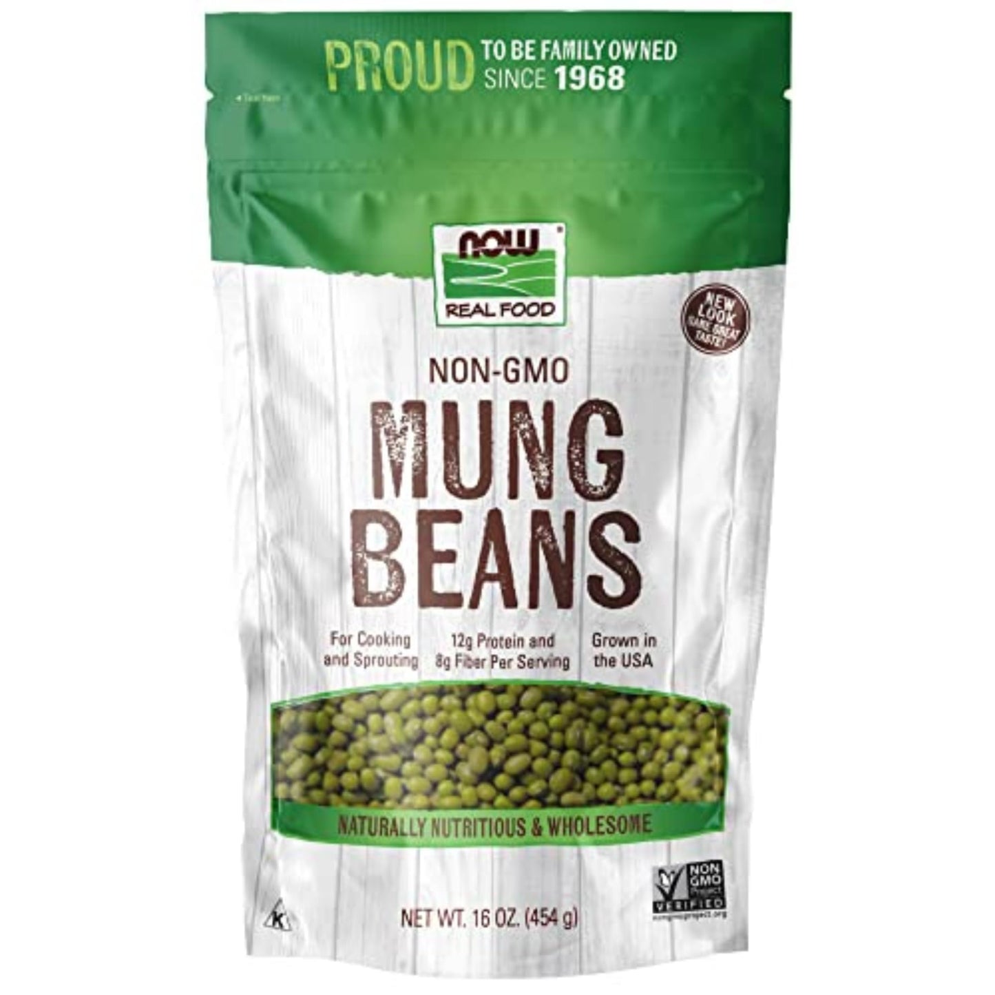 Now Foods, Mung Beans, For Cooking And Sprouting, Excellent Source Of Protein And Fiber, Grown In The Usa, 1-Pound (Packaging Ma