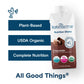 Kate Farms Organic Vegan Nutrition Shake, Chocolate, 16g Protein, 27 Vitamins, 11 Fl Oz, Pack of 12, Gluten Free, Non-GMO