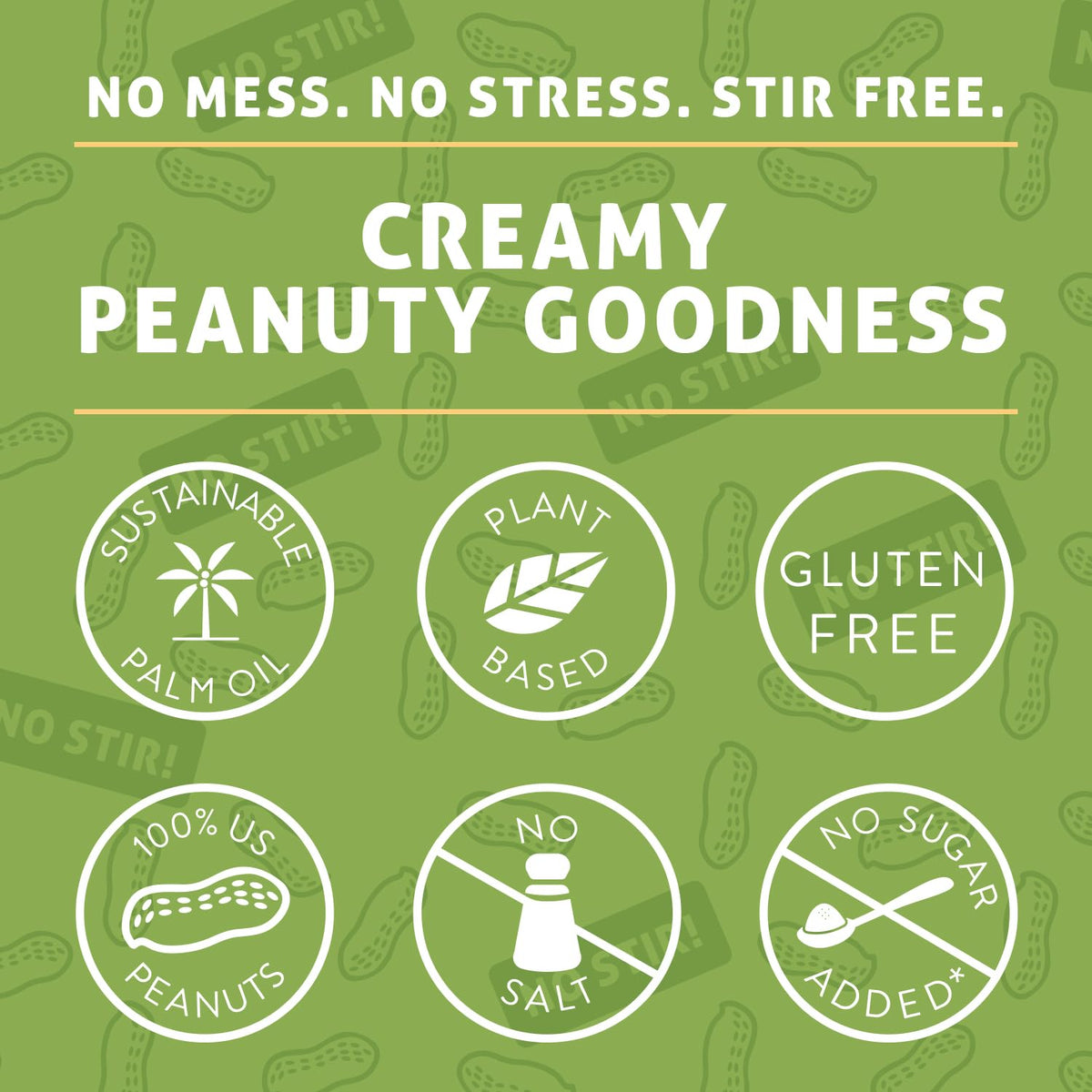 Crazy Richards Creamy No Stir Peanut Butter with No Added Salt, Sugar, Or Preservatives (1 Pack)