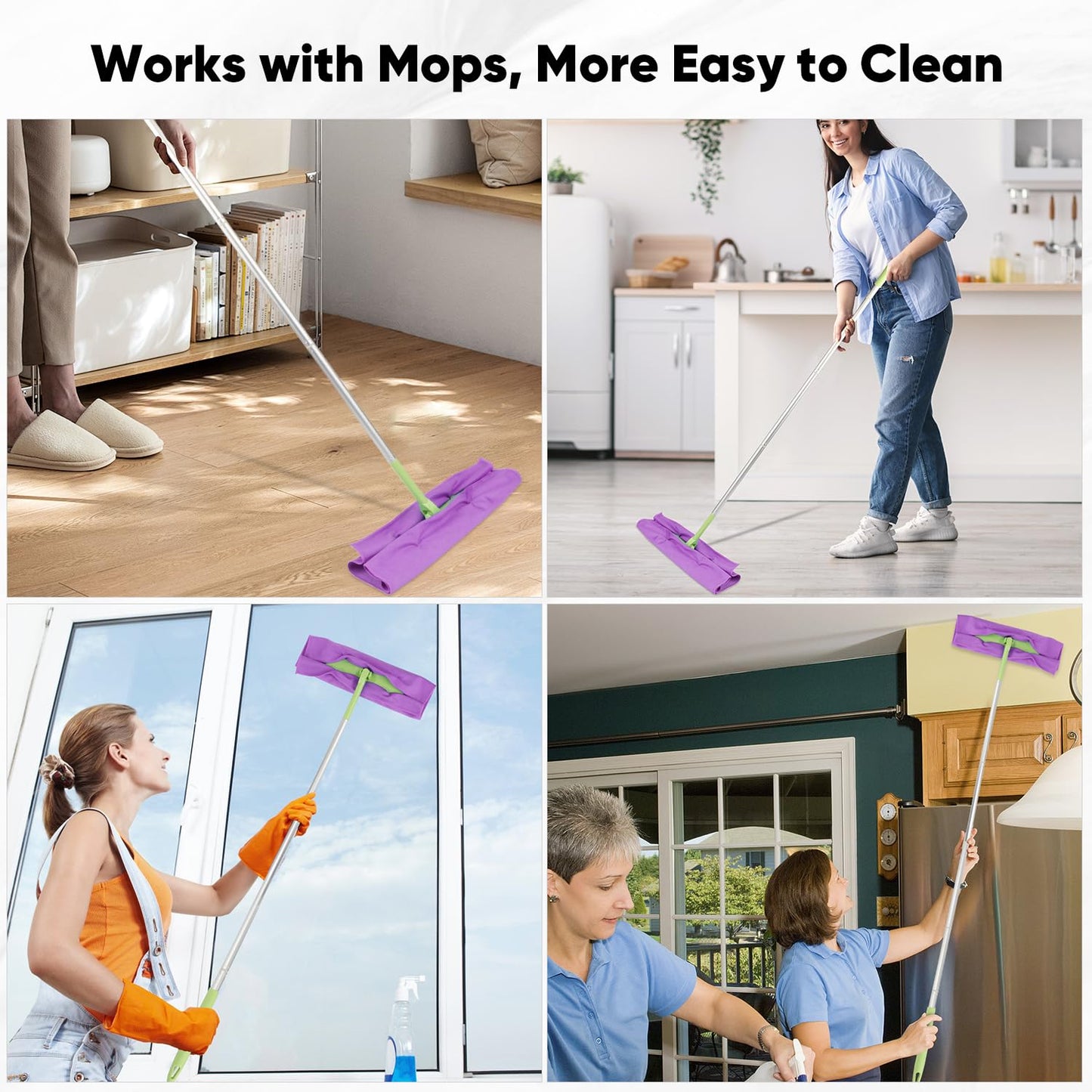 Homexcel Microfiber Glass Cleaning Cloths 6 Pk, Lint Free Streak Free, Reusable Microfiber Cleaning Cloth For Cleaning Windows,