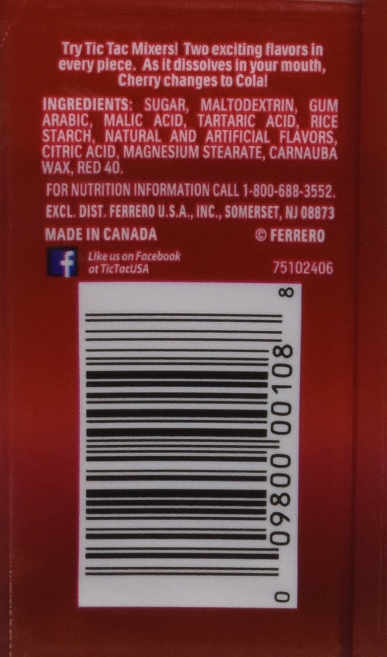 Tic Tac Mixer Cherry Cola