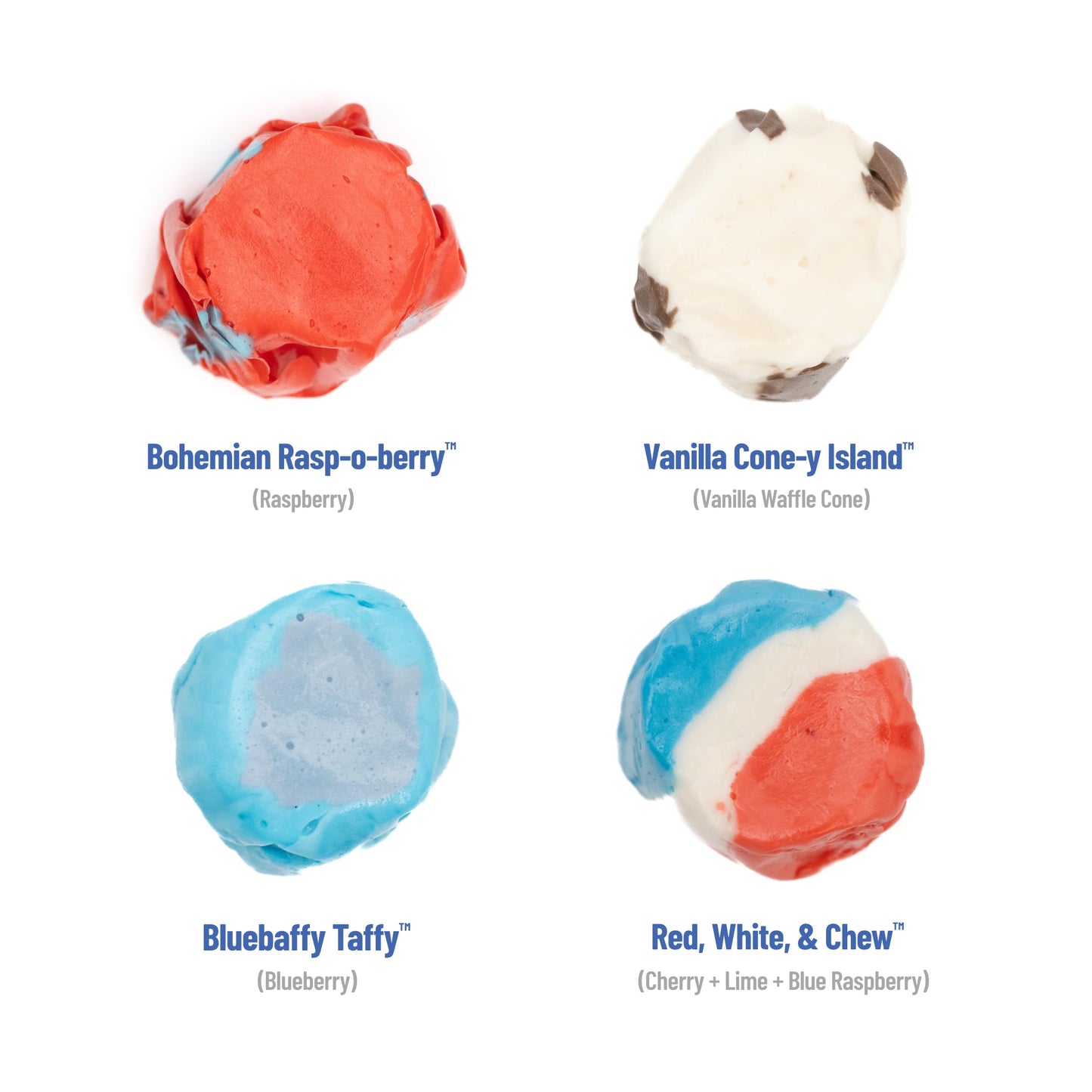 Taffy Shop America Favorites, Salt Water Taffy - Gourmet Soft Chewy Candy, Variety Pack, Bulk Sweet Snack, Fresh Gift & Gluten-F