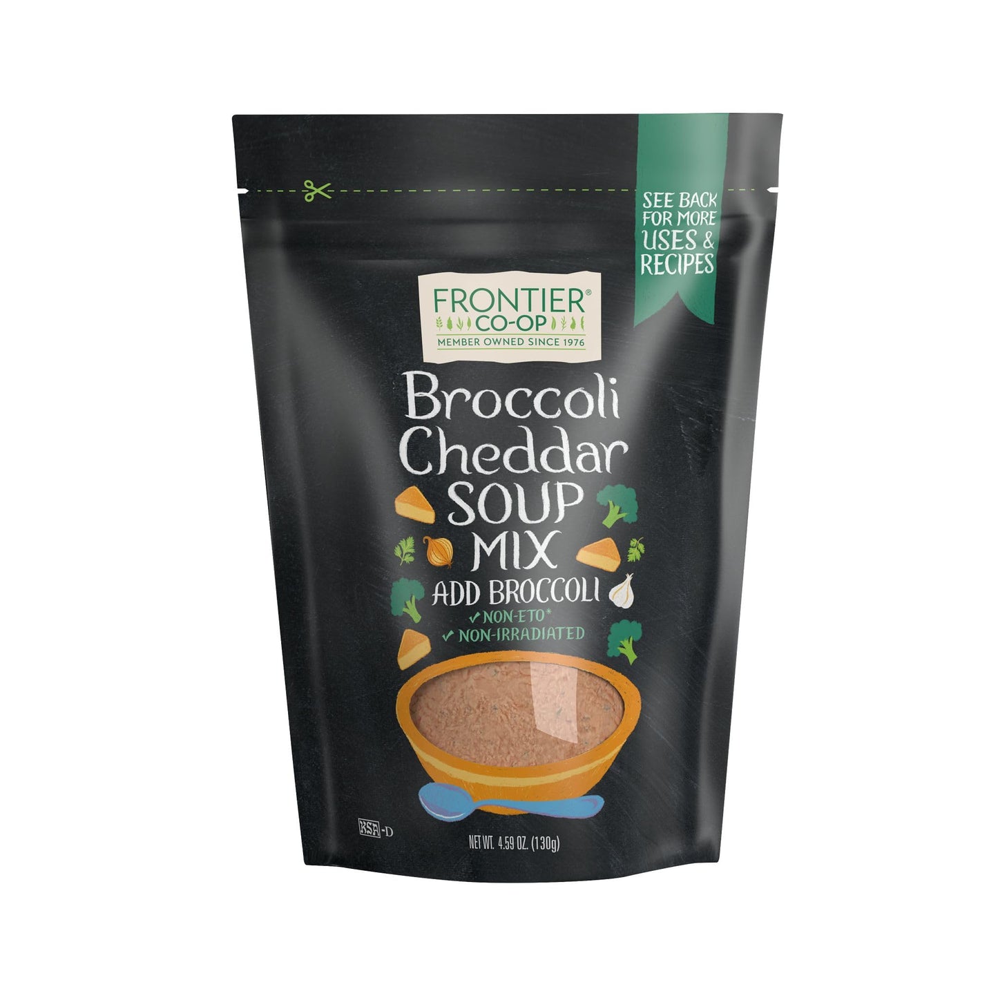 Frontier Broccoli Cheddar Soup Mix Pouch, 4.59 Ounce