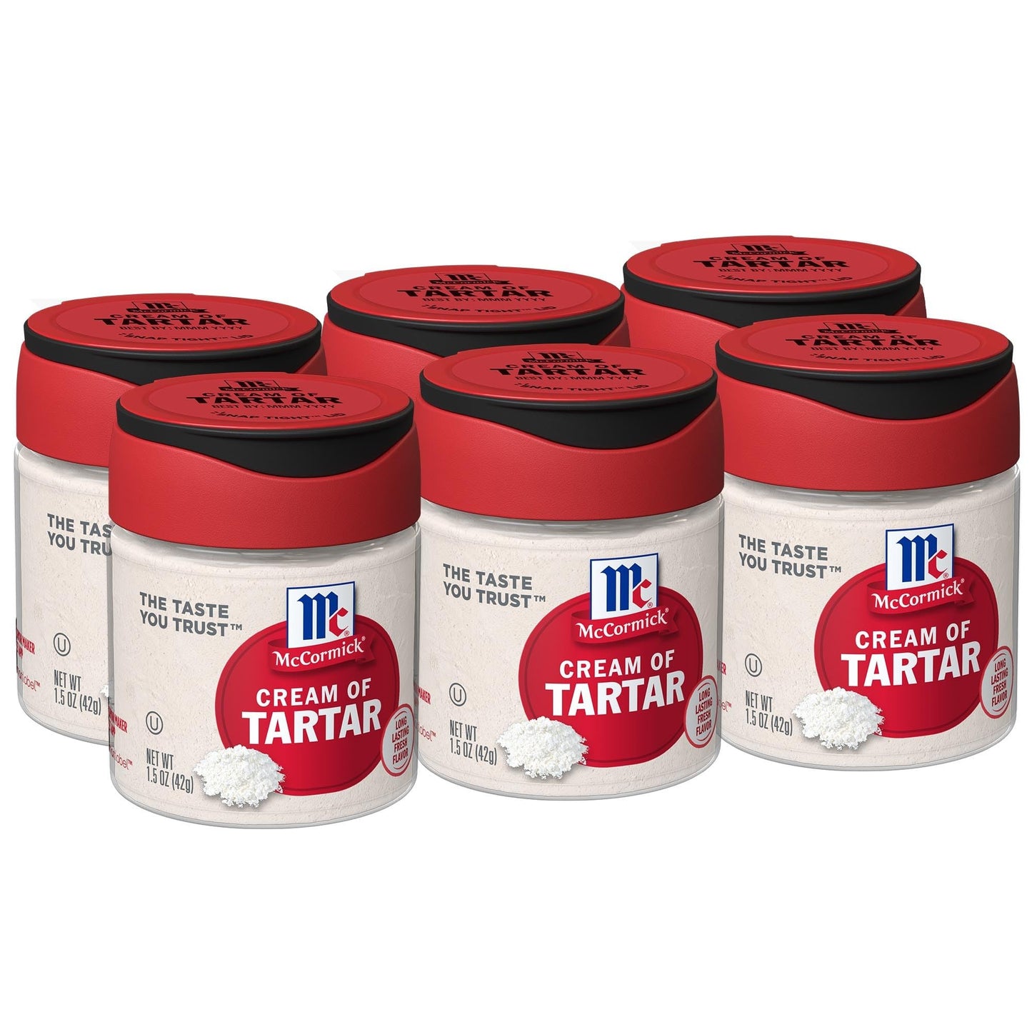 McCormick Cream of Tartar, 1.5 oz, Pack of 6, White